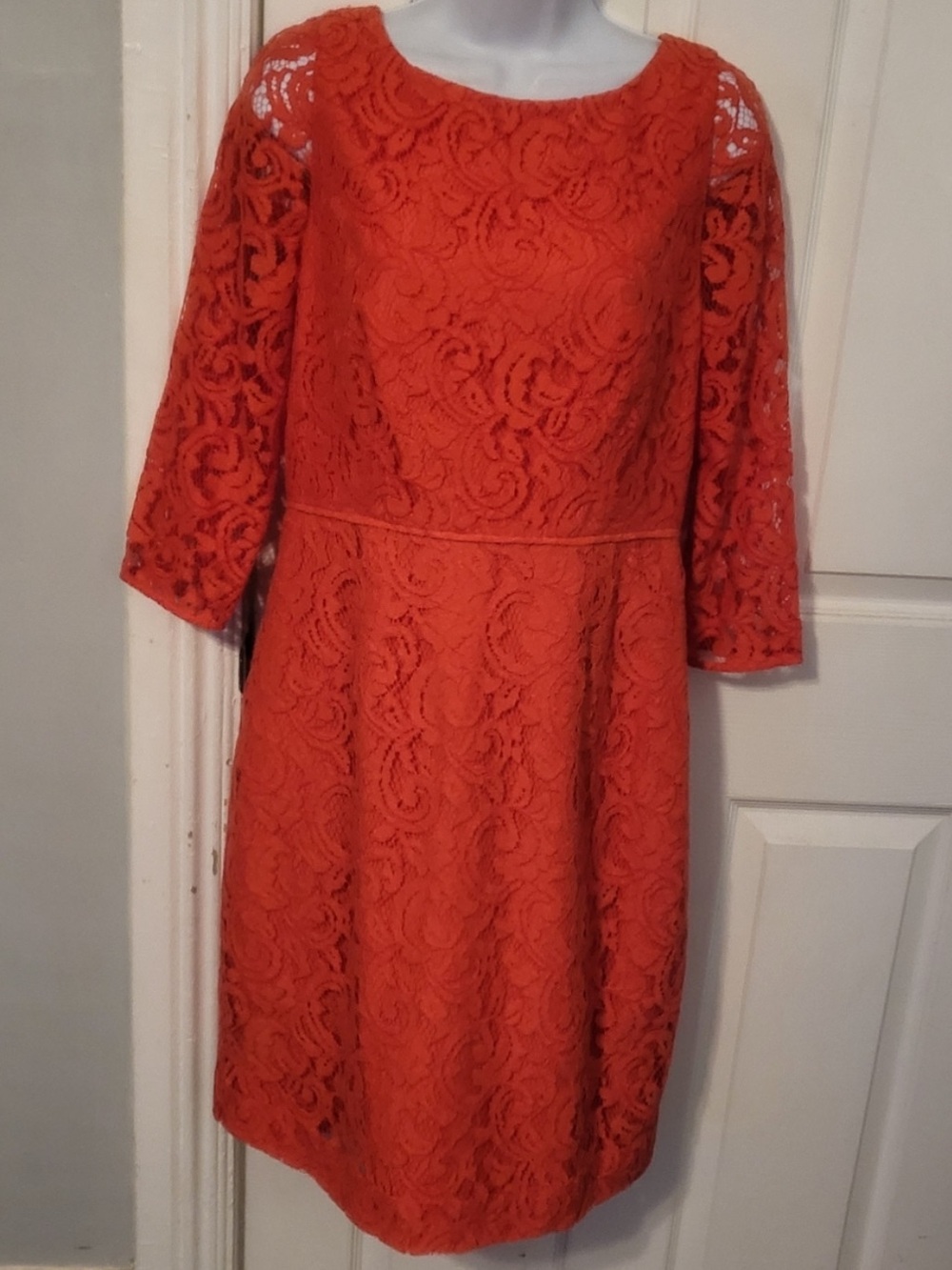 J. Crew Lace 3/4 Sleeve Sheath Dress